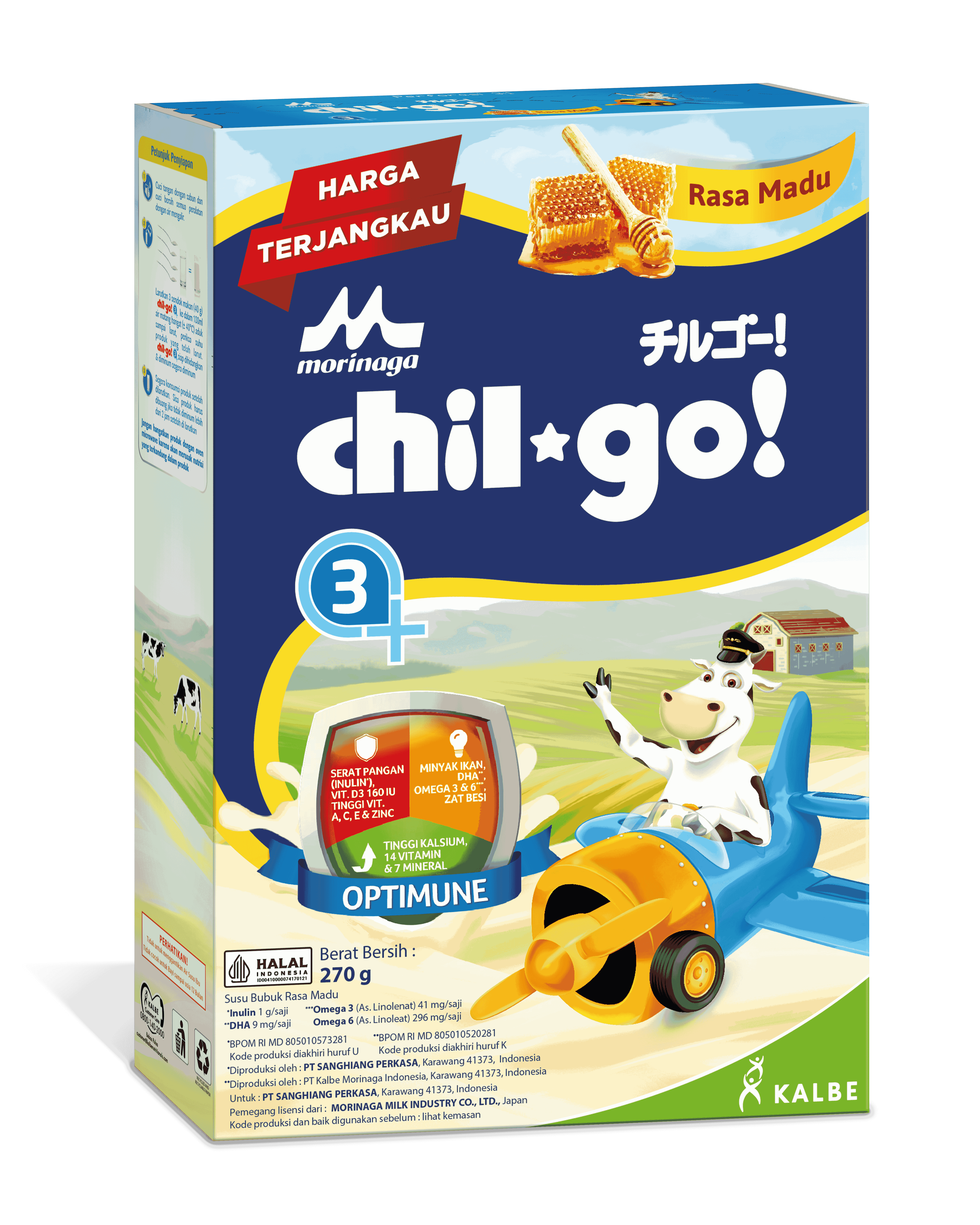 Morinaga Chil*Go! 3+ - Madu - 270 gram